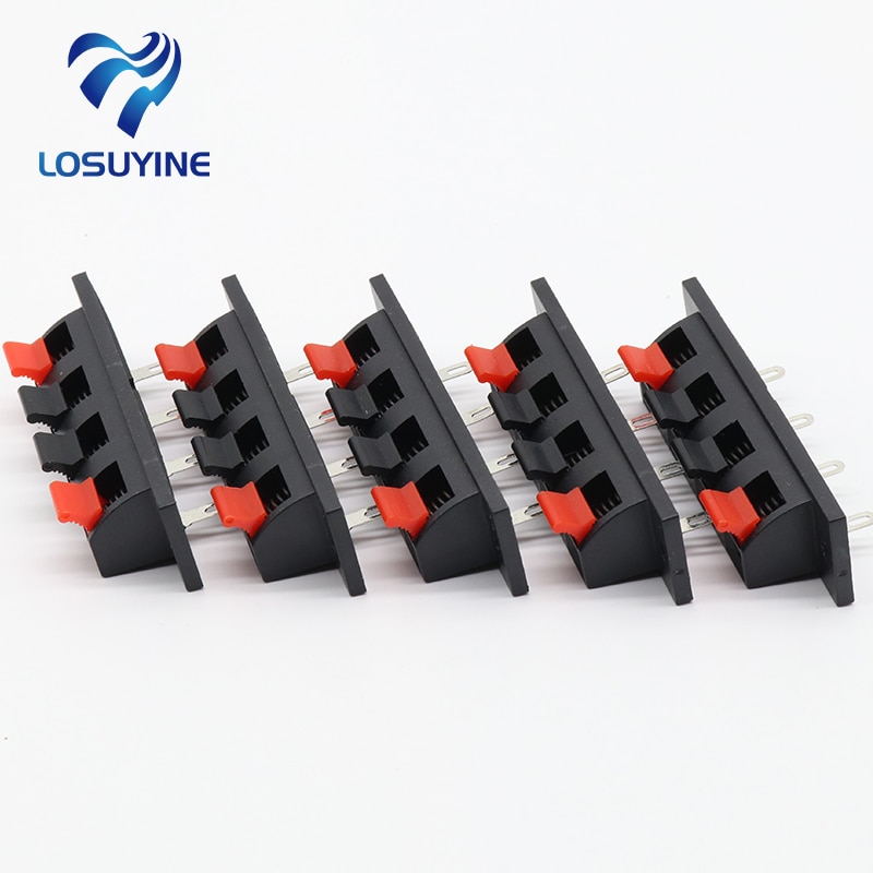 

LOSUYINE Speaker Terminals, 4-контактные, 5 шт.