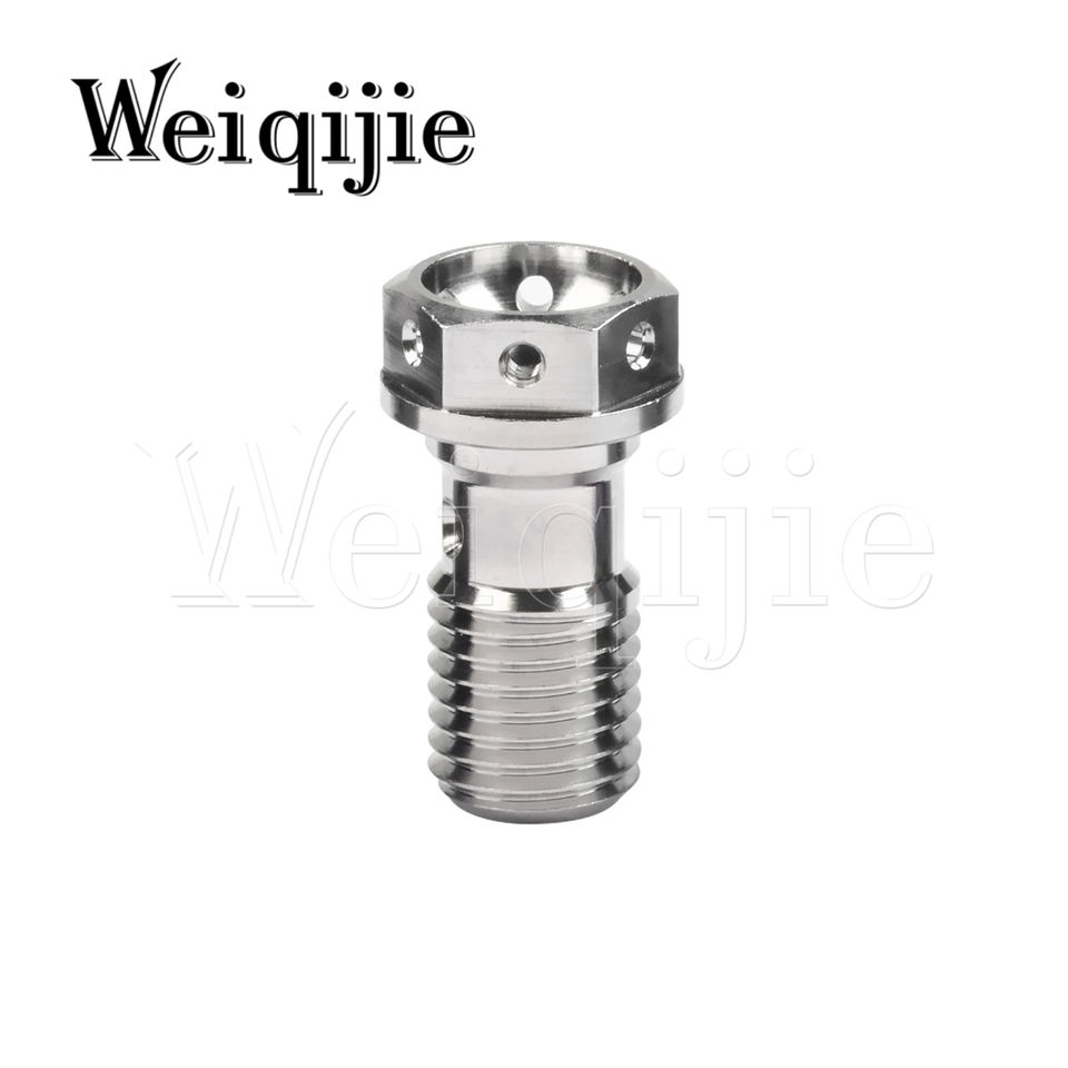 

Weiqijie титановый болт M10 Шаг 1,0/1,25 Шестигранная Фланцевая головка банджо винт для тормозной линии мотоцикла Brembo одно отверстие