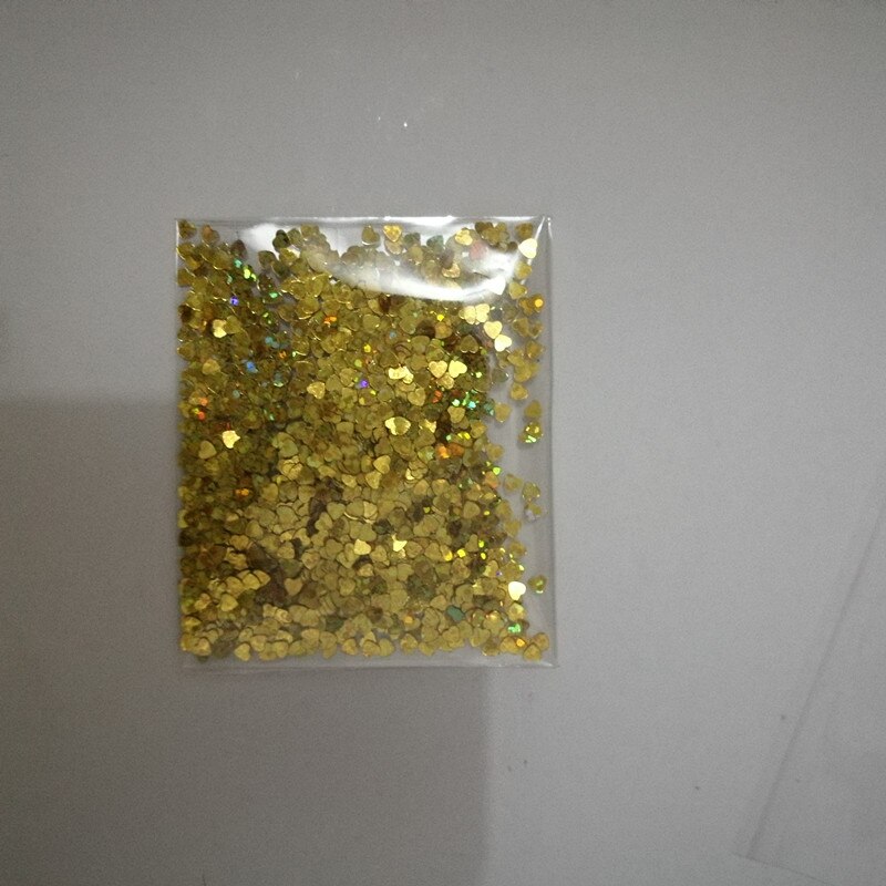 

Chicinlife сердечки конфетти золото/серебро 3 мм 1000 шт