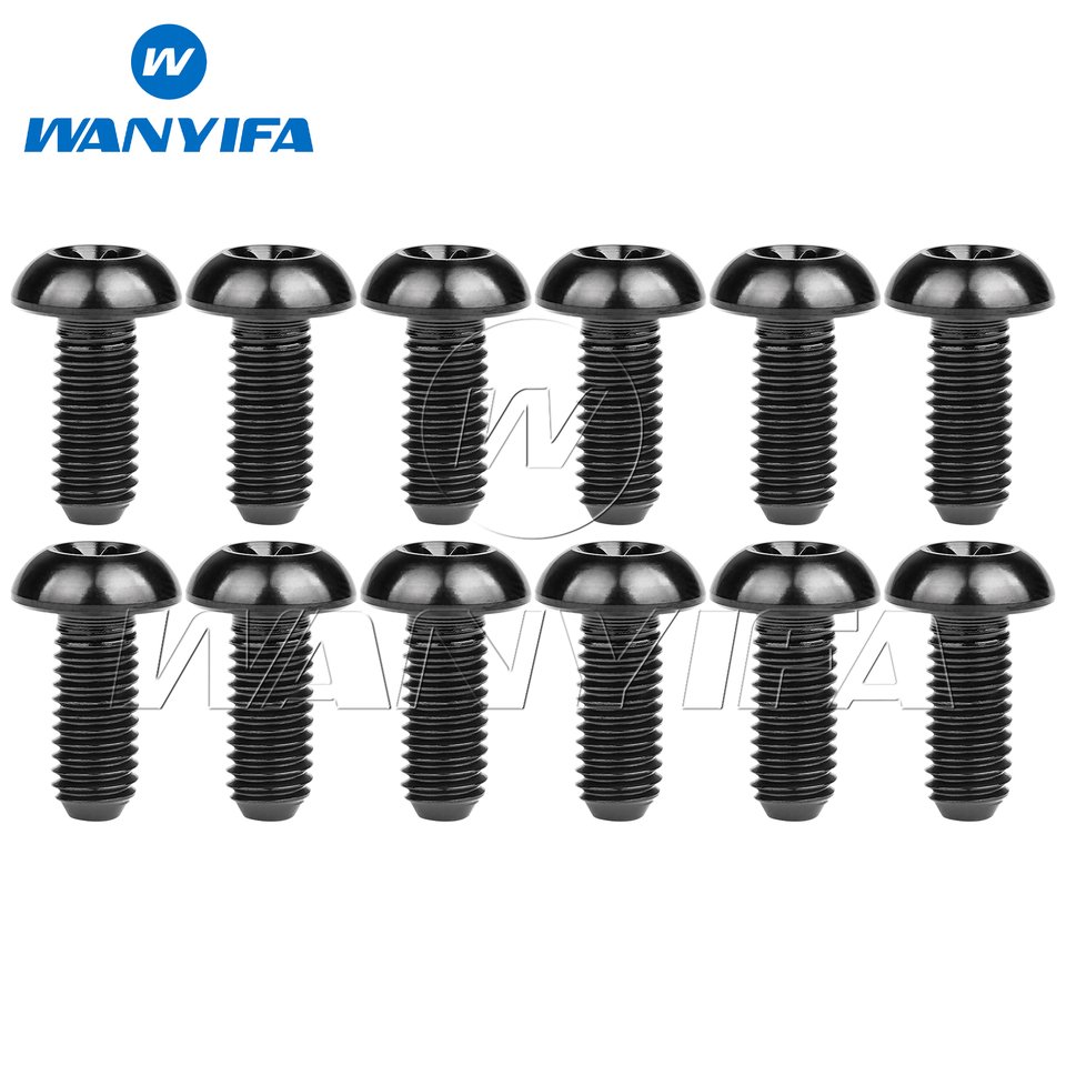 

Титановые болты Wanyifa M5x10 12 мм, Torx T25, 12 шт.