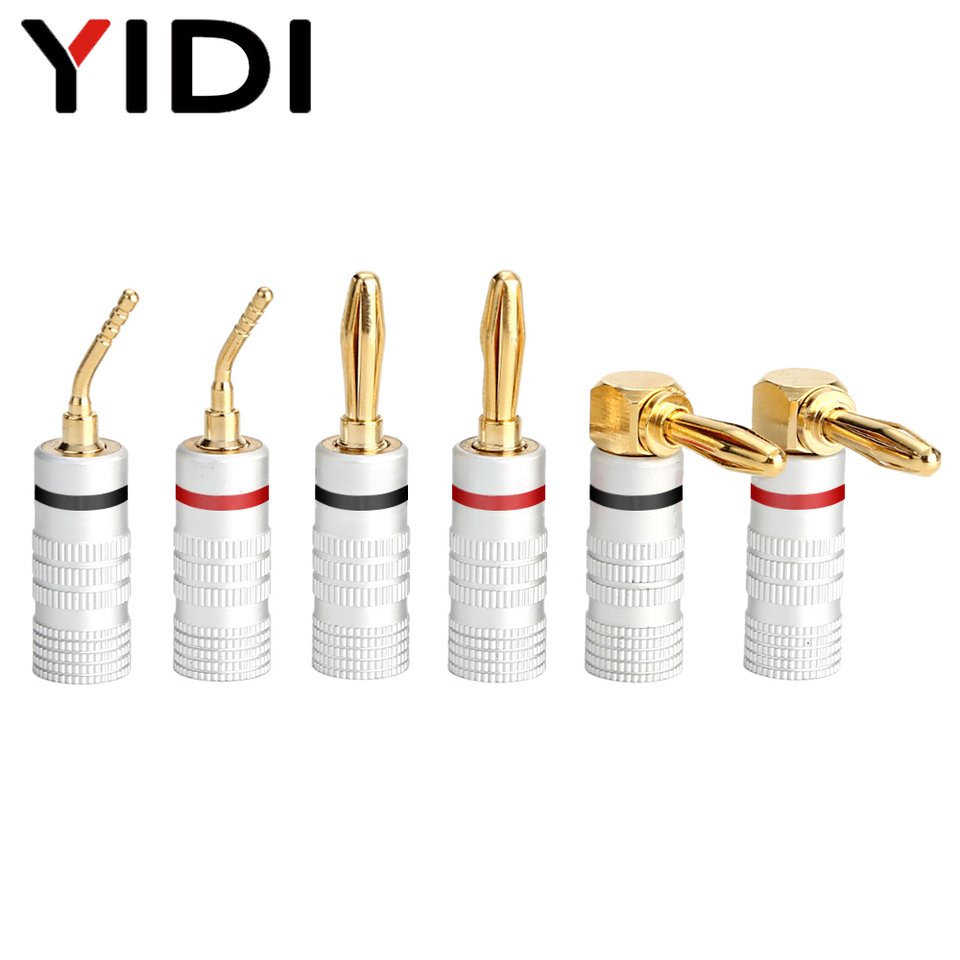 

Банановые разъемы YIDI 2 мм 4 мм красные и черные
