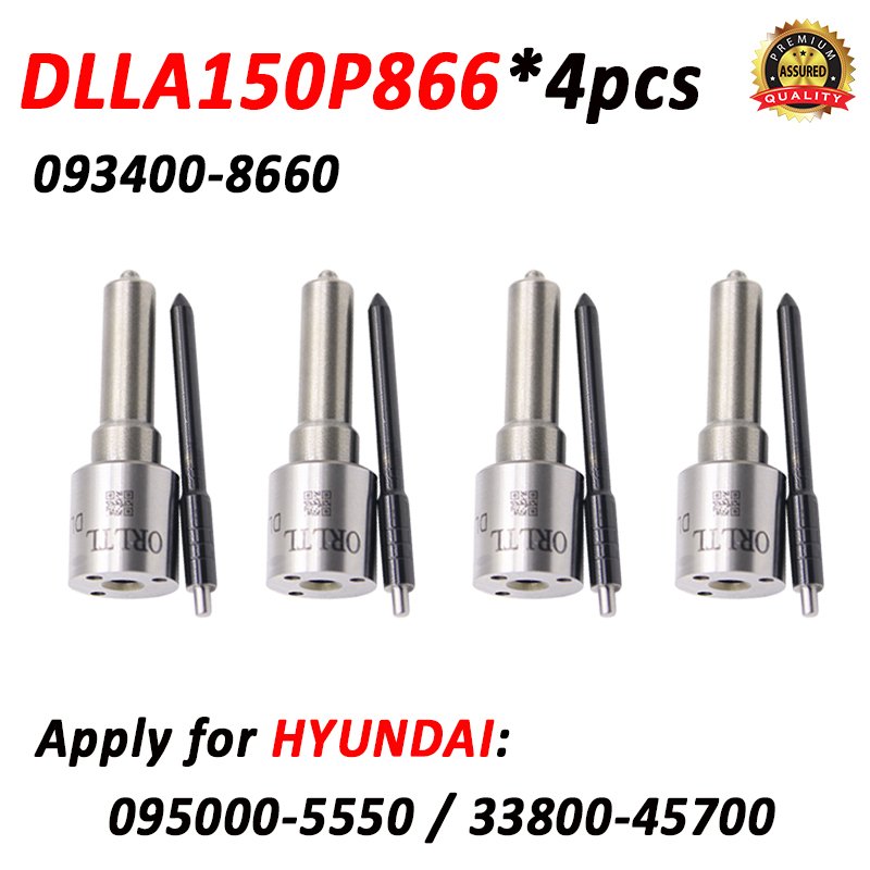 

4 шт. DLLA150P866 форсунка дизельного топлива DLLA 150 P 866 для Hyundai 33800-45700 095000 -5550