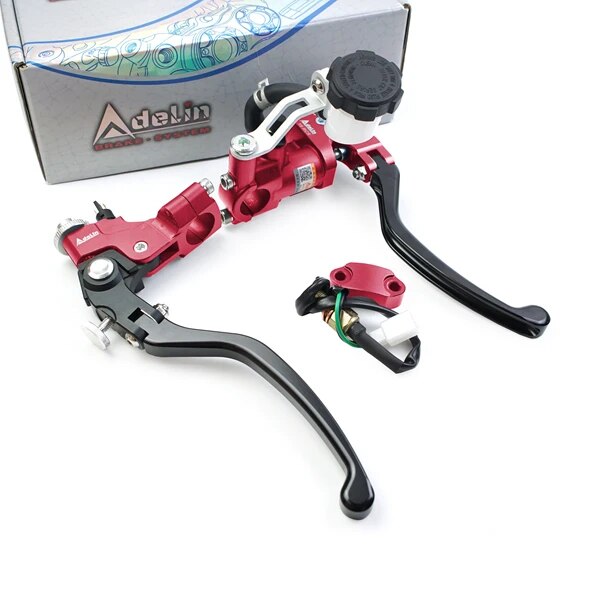 

Adelin PX7 19 Rcs Гидравлический тормозной насос сцепление мотоциклетный тормозной главный цилиндр кабельная муфта 7/8 "22 для Yamaha Honda Suzuki