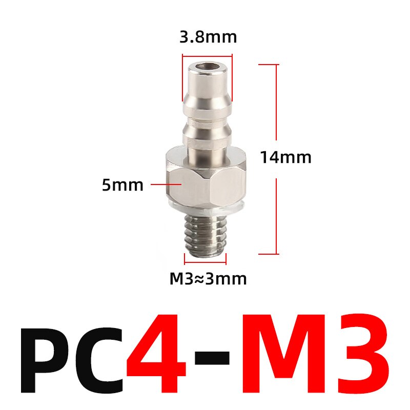 

Латунные прямые коленчатые тройники для шланга M3 M4 M5 M6