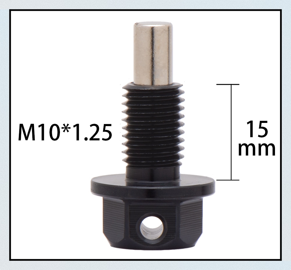 

Универсальный M8*1,25 M10*1,5 M12*1,5 M14*1,5 M16*1,5 M18*1,5 Магнитная пробка для слива масла и гайка поддона для слива масла (доступно много размеров)