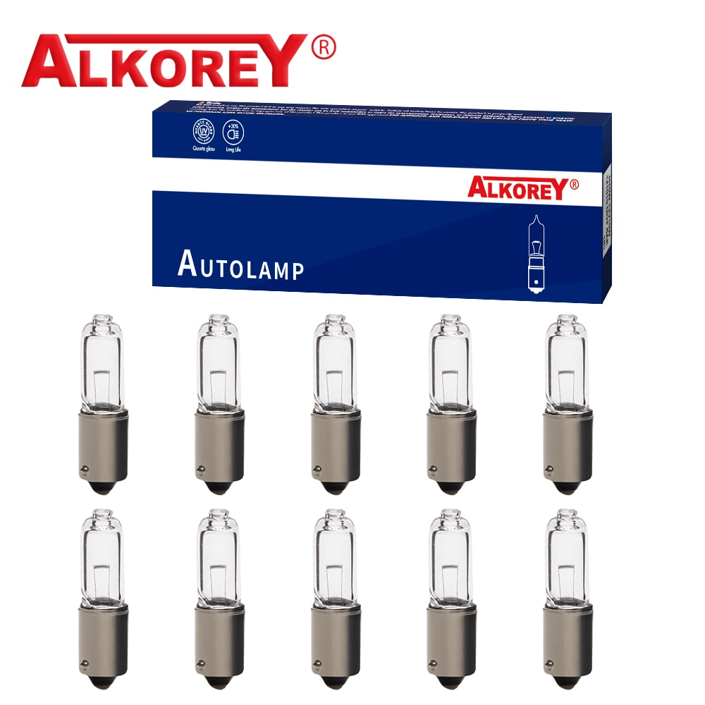 

Alkorey 10 шт. H21W BAY9S 12 В 21 Вт галогенный индикатор тормоза сигнальная лампа автомобильная лампа кварцевое стекло галогенный габаритный свет