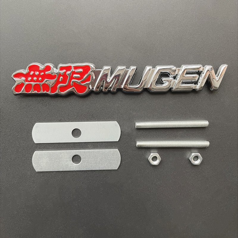 

3D металлический логотип Mugen с буквами, эмблема передней решетки автомобиля для Honda Accord 7 Civic CRV HRV Odyssey City CRZ Mugen, наклейка, аксессуары