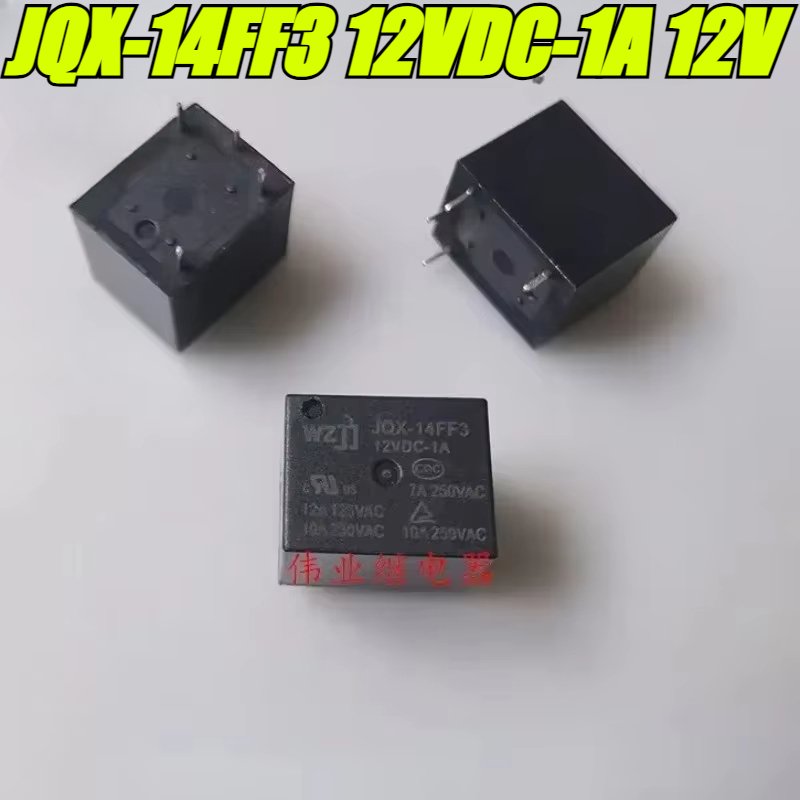 

(Совершенно новый оригинал) 1 шт./лот 100% оригинальное реле: JQX-14FF3 12VDC-1A 12 В реле плиты 4 контакта