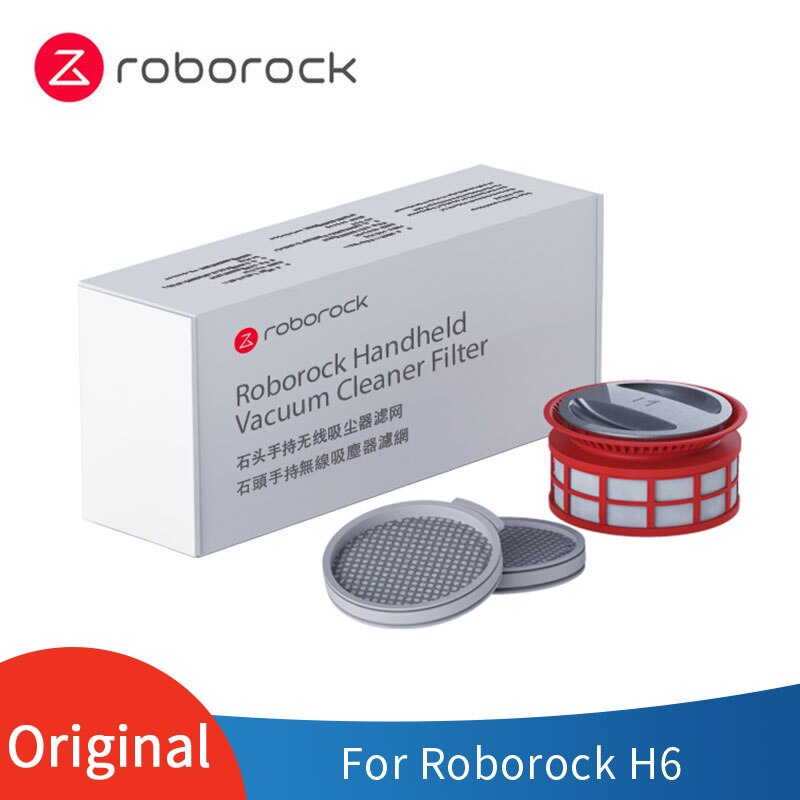 

Оригинальные аксессуары для ручного пылесоса Roborock H6, передние хлопковые фильтры + задние HEPA-фильтры