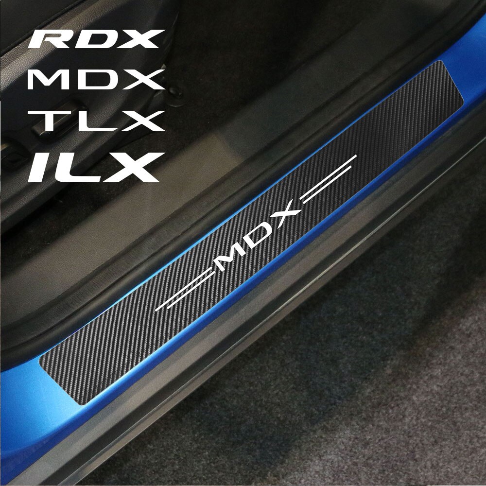 

4 шт., наклейки на пороги автомобиля Acura RDX MDX TLX Aspec ILX 3.2TL