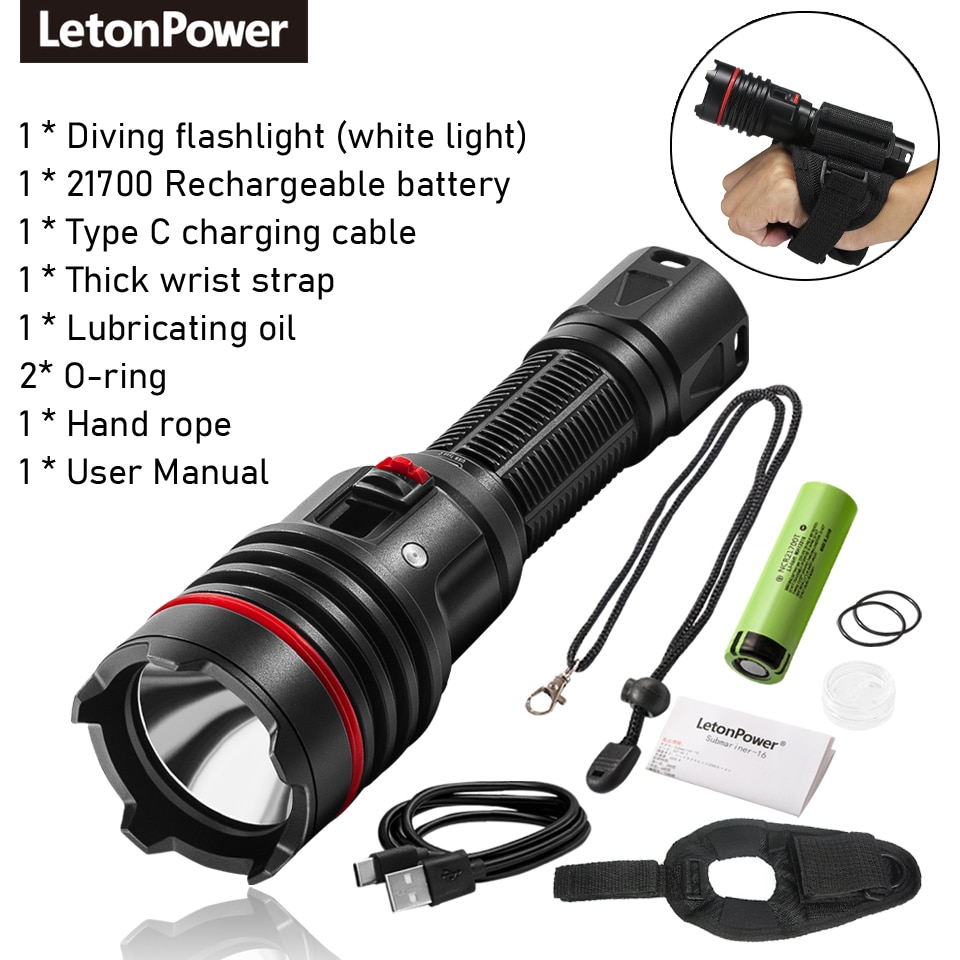 

LetonPower SM-16 подводный фонарь