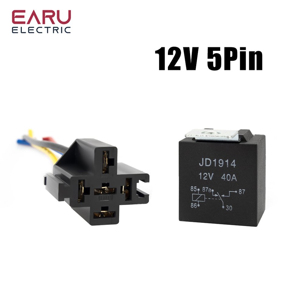 

Автомобильные реле EARUELECTRIC JD1914/JD1912/JD2914/JD2912 черные