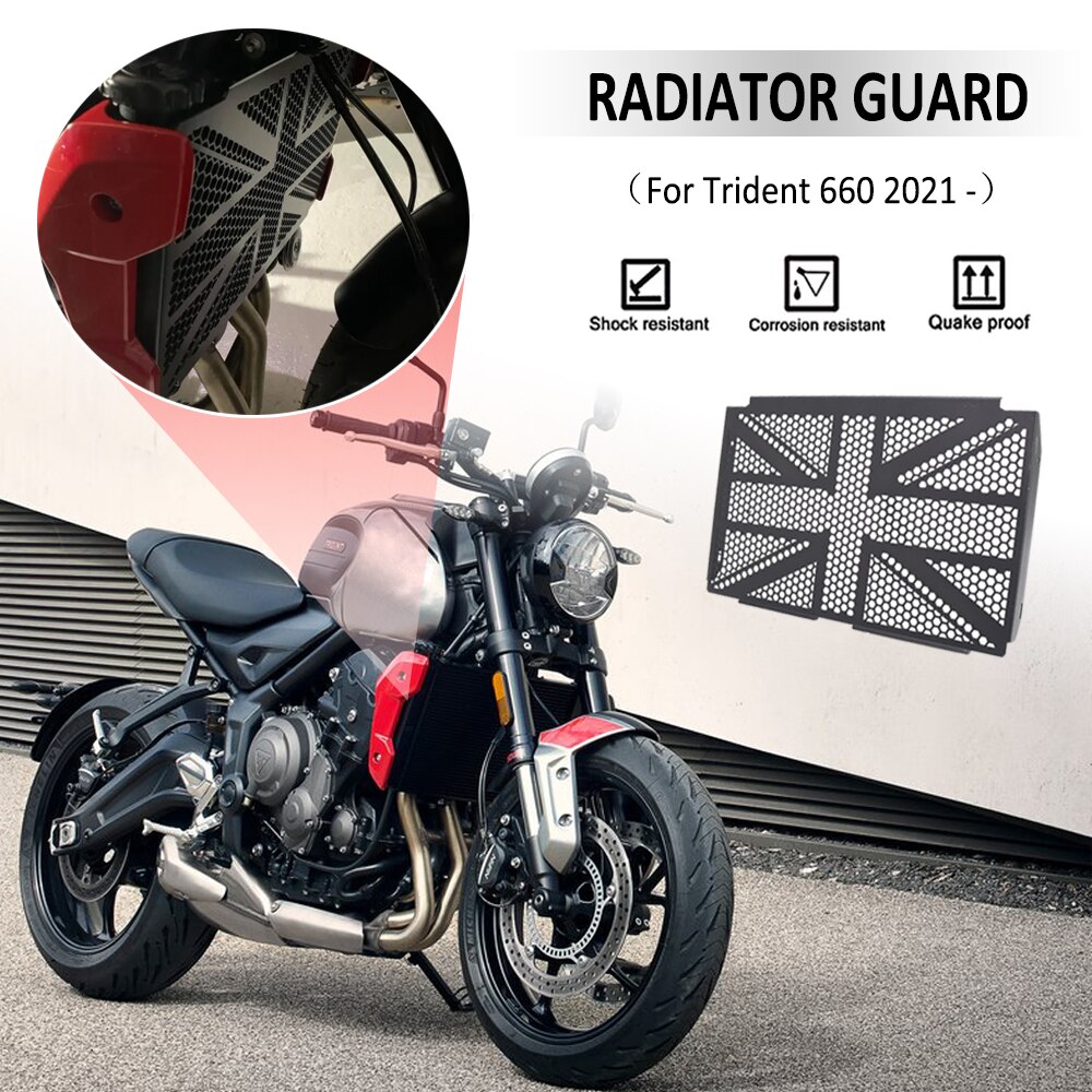 

Для Trident 660 Trident660 2021 черные аксессуары для мотоциклов радиатор Защитная крышка решетки радиатора