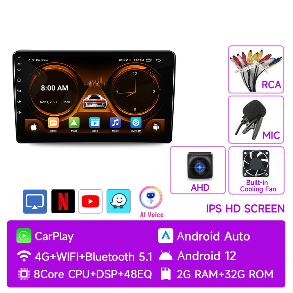 

JIUYIN Автомагнитола для Citroen Berlingo B9 Peugeot Partner 2008 - 2019 Беспроводная CarPlay Android Автомагнитола 2 din DVD