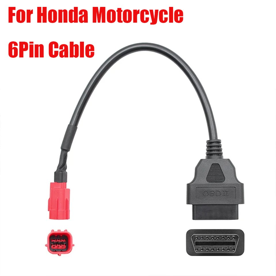 

Для Moto Guzzi Piaggio Vespa 6-контактный диагностический адаптер OBD2 кабель для диагностики неисправностей двигателя мотоцикла и разъем детектора