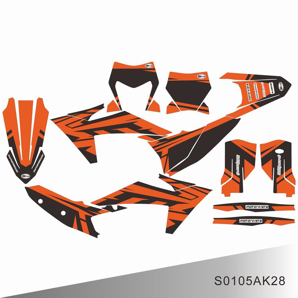 

Для KTM SX XC SXF XCF 125 150 250 300 350 450 2023 2024 EXCF XCW XCFW 2024 Графические наклейки Наклейки Фон мотоцикла