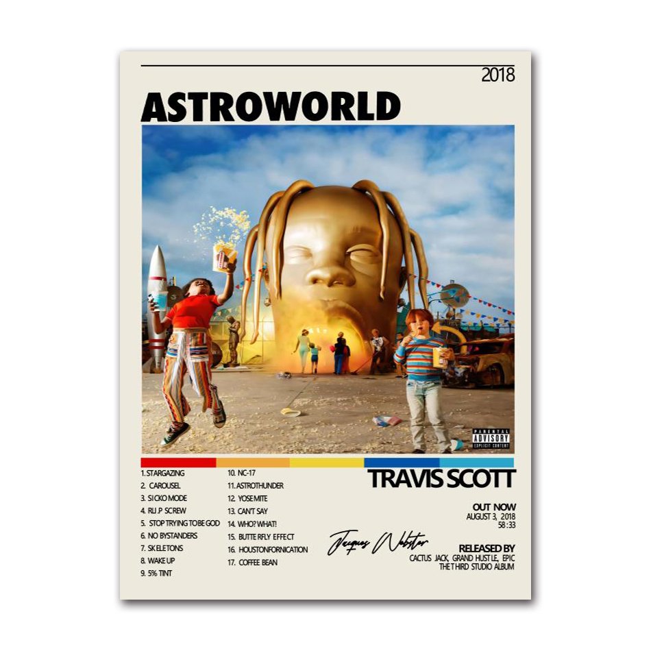 

Живопись на холсте Travis Scott Rodeo Astroworld