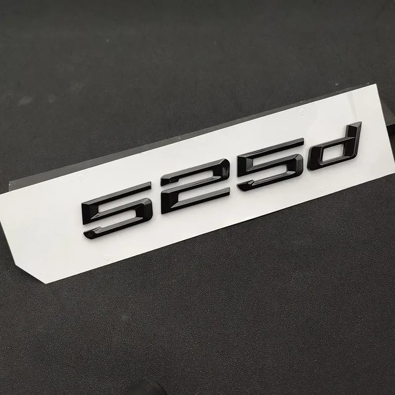 

3D черные буквы для багажника автомобиля BMW 520i 525i 530i 535i 520d 525d 530d E60 E39 E34 F10 Эмблема Логотип Наклейки 5 Серия Аксессуары