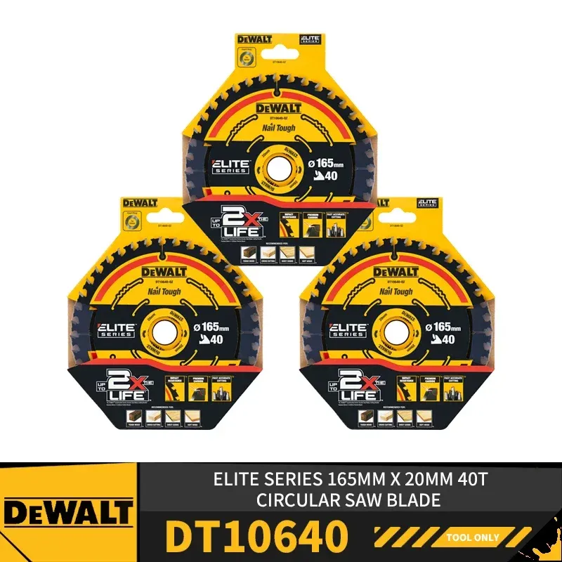 

DEWALT DT10624/DT10640 Дисковые пилы 165 мм 24T/40T для деревообработки
