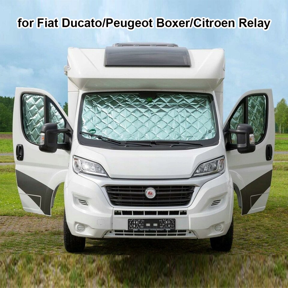 

Автомобильные солнцезащитные козырьки для Fiat Ducato 2006-2022, внутренние термозащитные шторы, 7-слойная крышка, авто солнцезащитные козырьки на лобовое стекло, аксессуары для интерьера