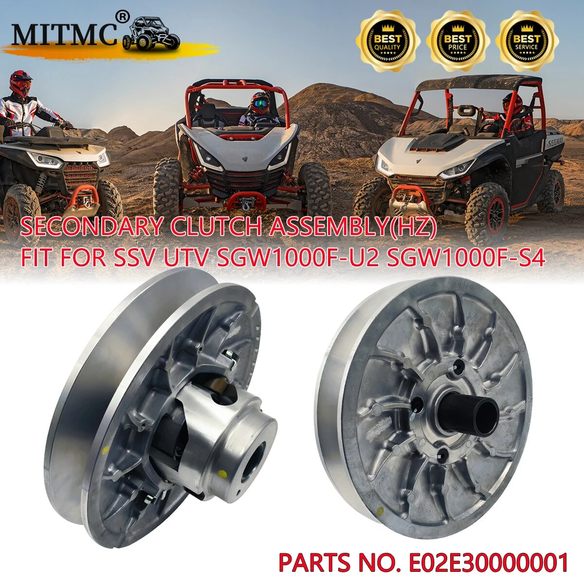 

CVT вторичная Муфта в сборе (Гц) для сигвея 1000CC UTV SSV Fugleman UT10X части № E02E30000001