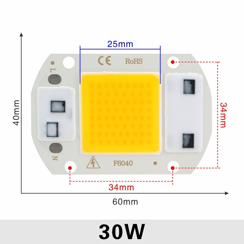 

LAN MU LED COB чипы 10Вт/20Вт/30Вт/50Вт для прожектора