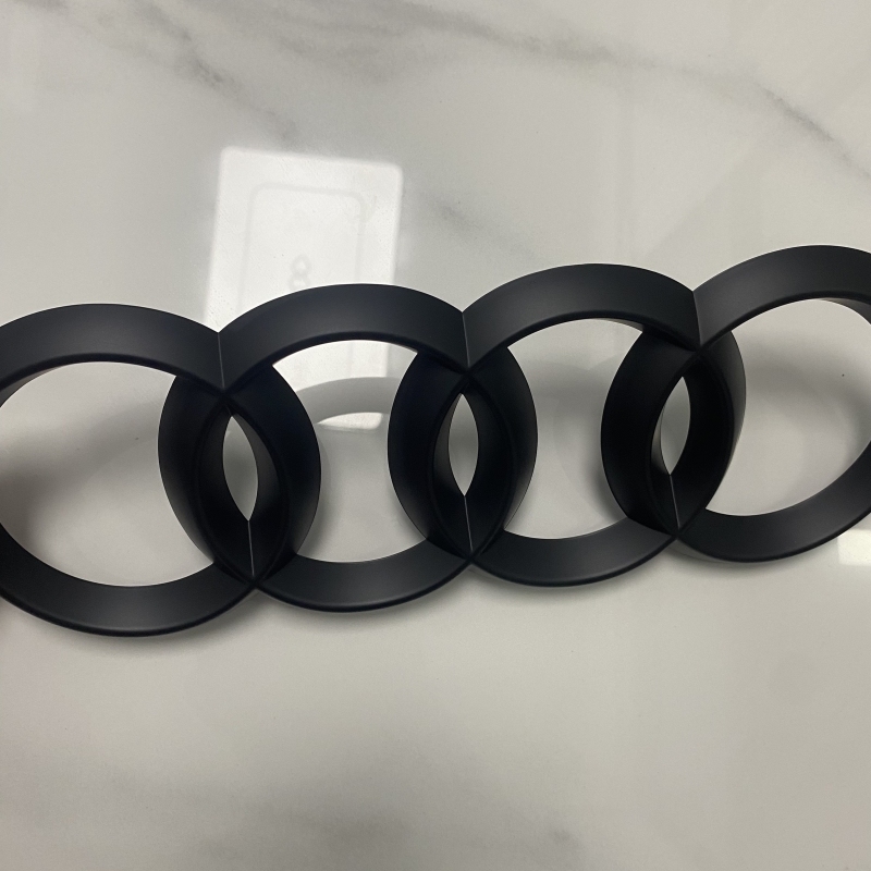 

AUDI A4 2013-2024 4-кольцевой логотип ABS, эмблема с прямым покрытием, автомобильный капот, передняя решетка, эмблема заднего багажника, значок A4, аксессуар для ремонта