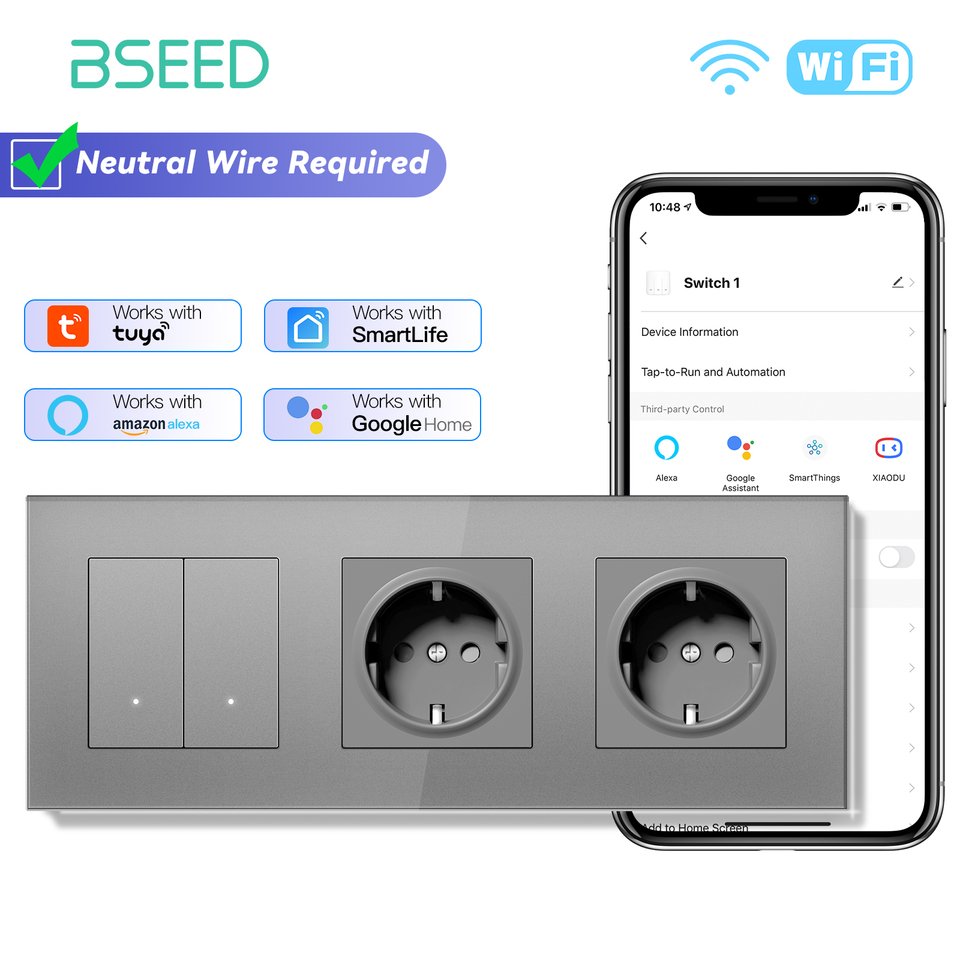 

BSEED Умные выключатели Smart Click Light с USB