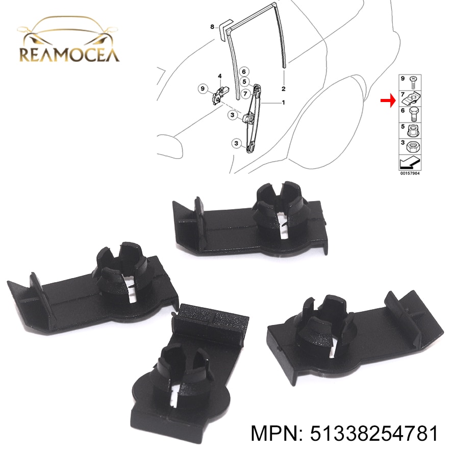 

Зажим для ремонта стеклоподъемника для BMW E53 X5 51338254781 2000 2001 2002-2006, 4 шт.