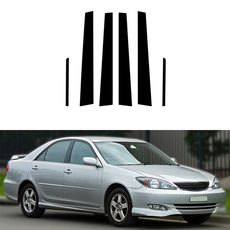 

6 шт., накладки на стойки дверей и окон для Toyota Camry XV30 2002 2003 2004 2005 2006