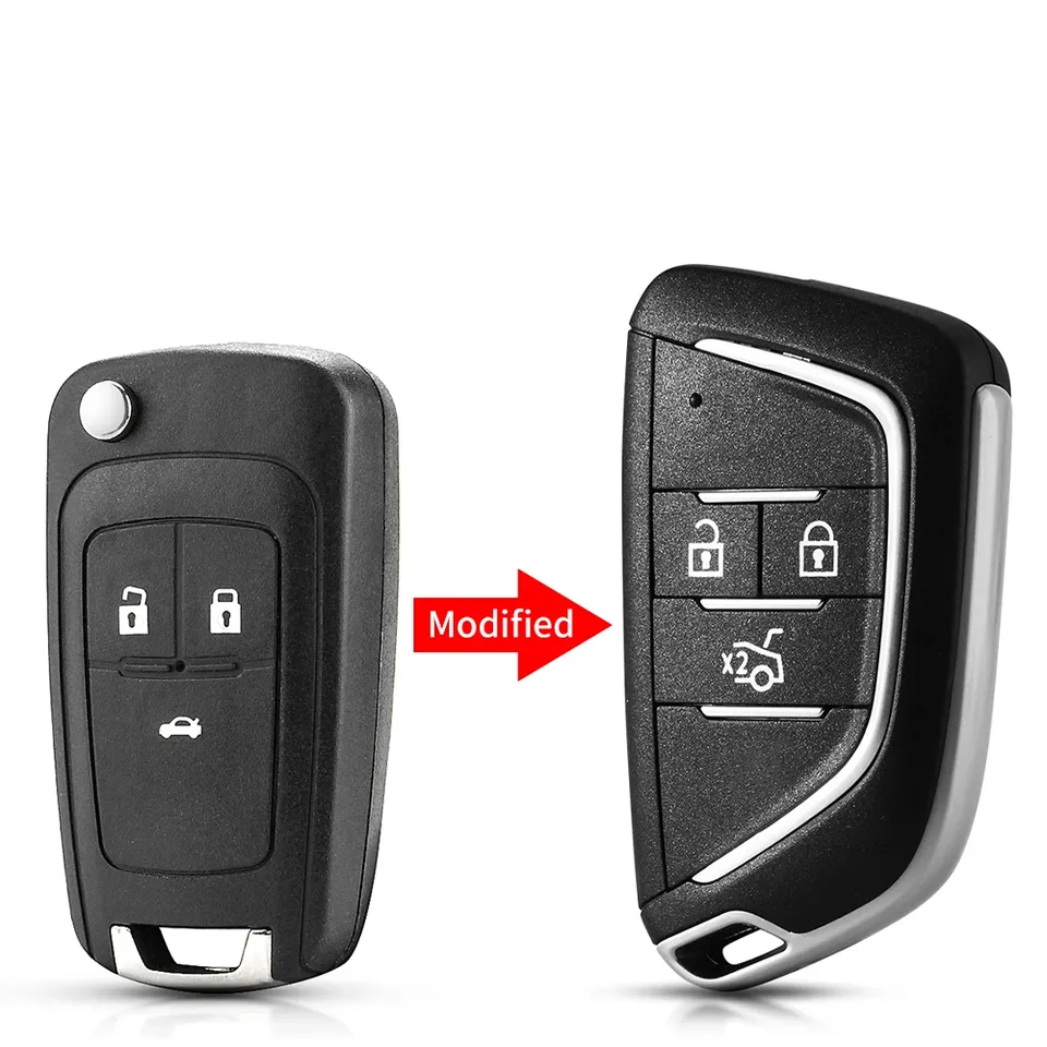 

KEYYOU 1 шт. для Chevrolet Cruze для OPEL Insignia Astra J Zafira Автомобильный пульт дистанционного управления модифицированный Автомобильный ключ сменный корпус