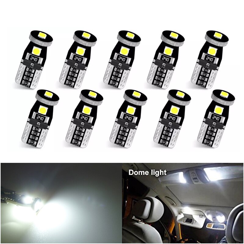 

10x W5W T10 Женская лампа для автомобильной парковки для Lada Vesta Granta Kalina Niva Renault Duster Megane Xray