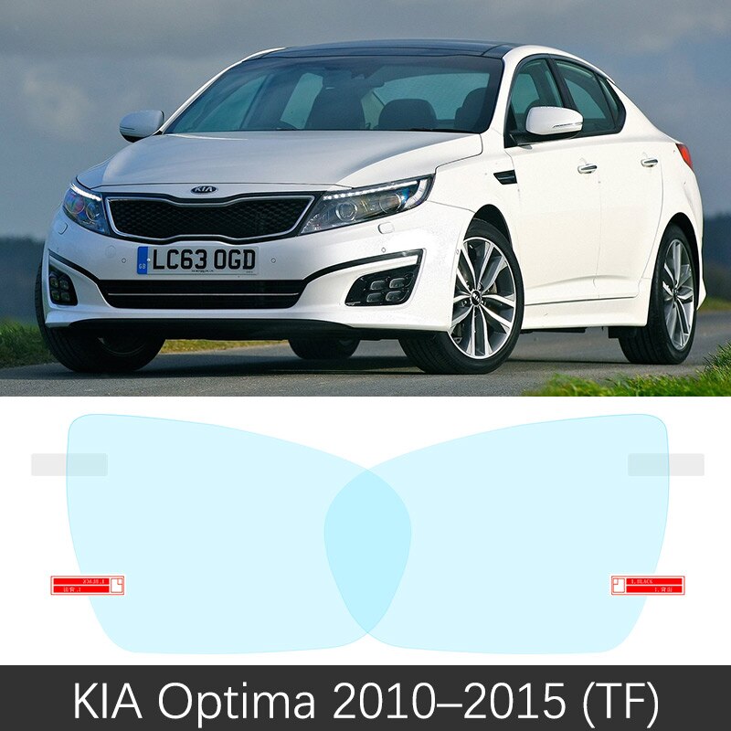 

Для KIA Optima 2010 ~ 2019 TF JF автомобильное зеркало заднего вида защитная пленка анти-ослепляющая водонепроницаемая непромокаемая противотуманная наклейка на автомобиль 2015
