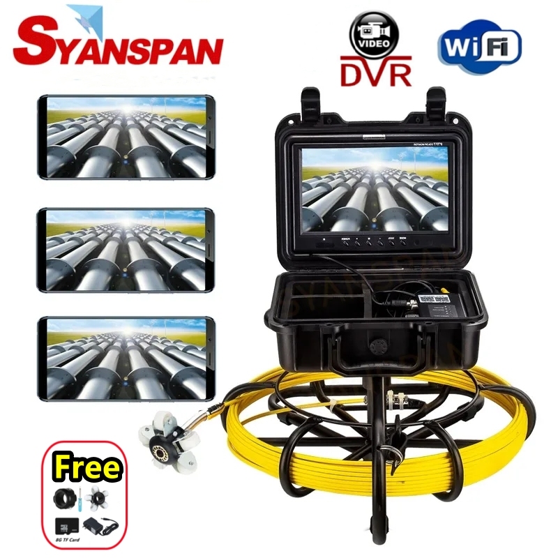 

SYANSPAN Эндоскоп Камера для труб 10-200м