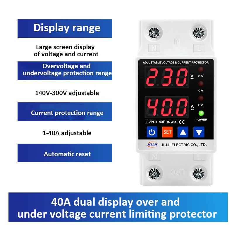 

Автоматический защитник от перенапряжения 40/63/80А