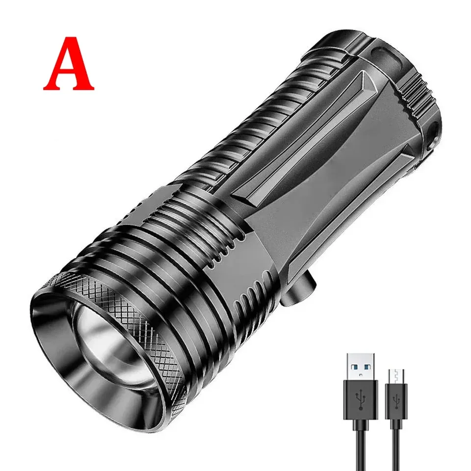 

Водонепроницаемый перезаряжаемый фонарь Fishing Flashlight 4 режима синий