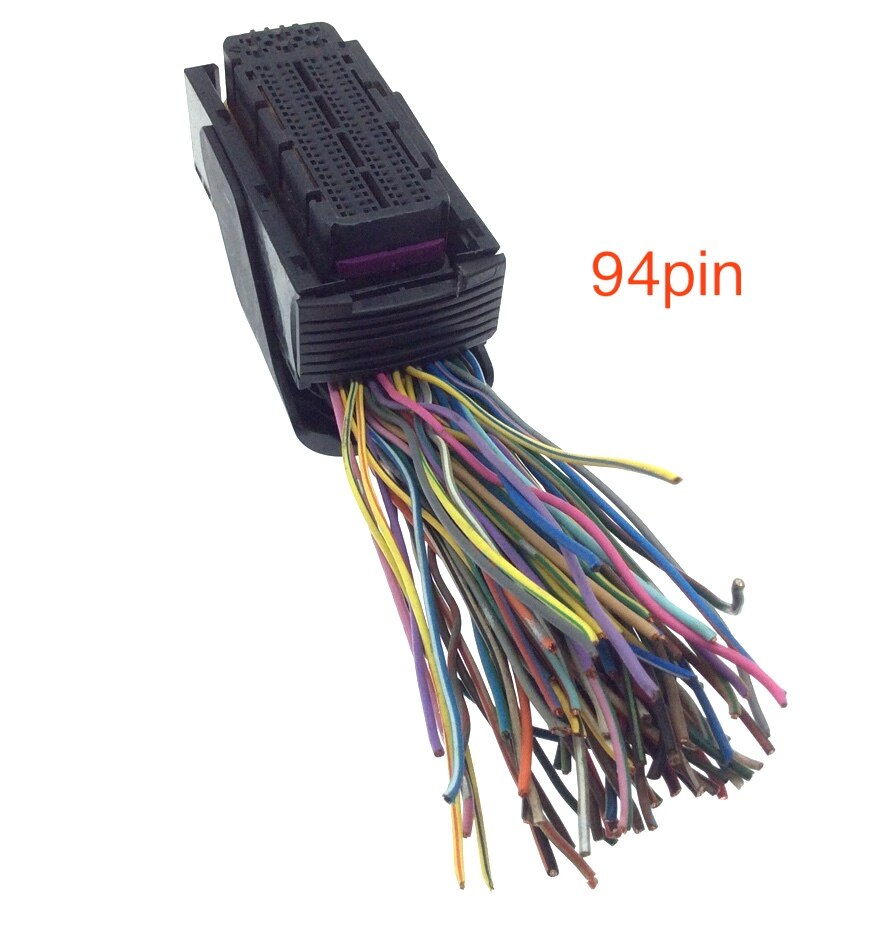 

1 шт. б/у 1 шт. для платы ЭБУ Bosch ECU EDC17/16 No. 1 вилка, 60-контактная, 94-контактная вилка, розетка жгута проводов