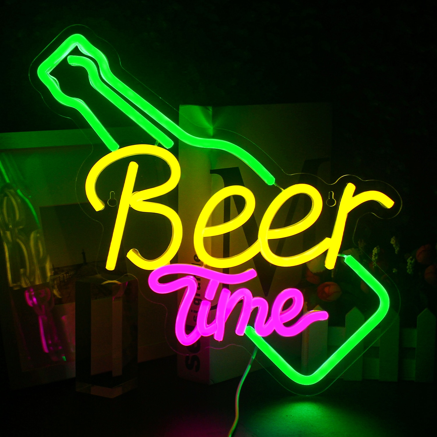 

Неоновая вывеска ineonlife "Beer Time"
