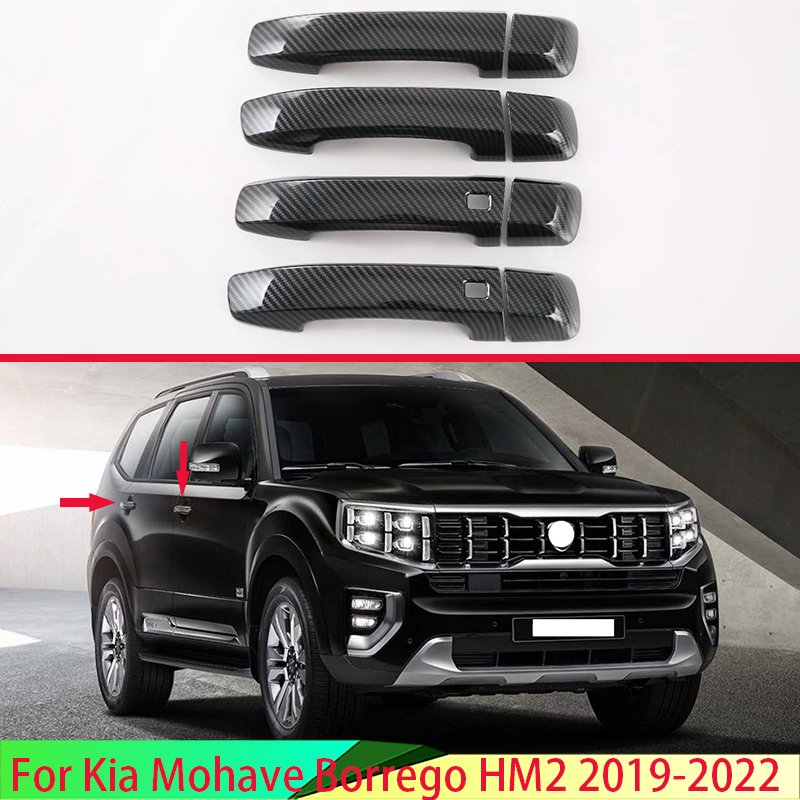 

Автомобильные аксессуары для Kia mohas Borrego HM2 2019-2022, Хромированная передняя фара из АБС-пластика, передсветильник фара, крышка лампы, накладка, молдинговая рамка