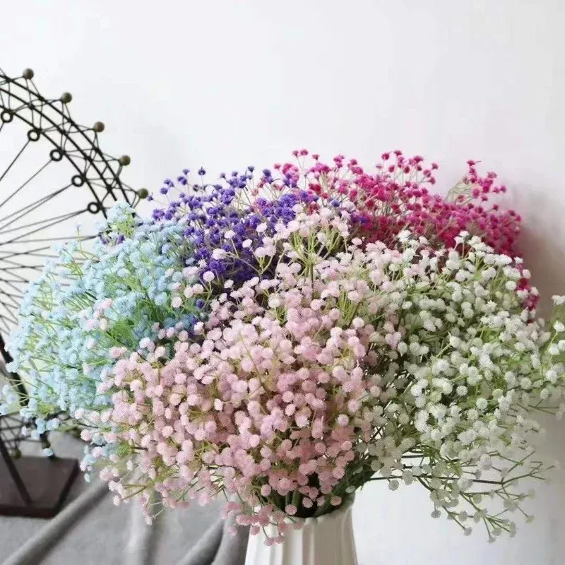 

Искусственный шелковый цветок Babysbreath 63 см