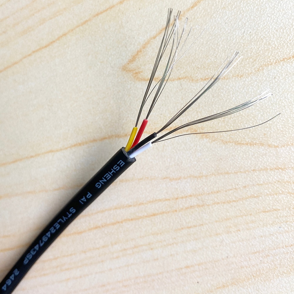 

Кабель 24AWG 2 3 4 5 ядер UL2464 24AWG 10 метров для аудио линии сигнала сердечники контакты медный провод проводник Электрический кабель RVV черный