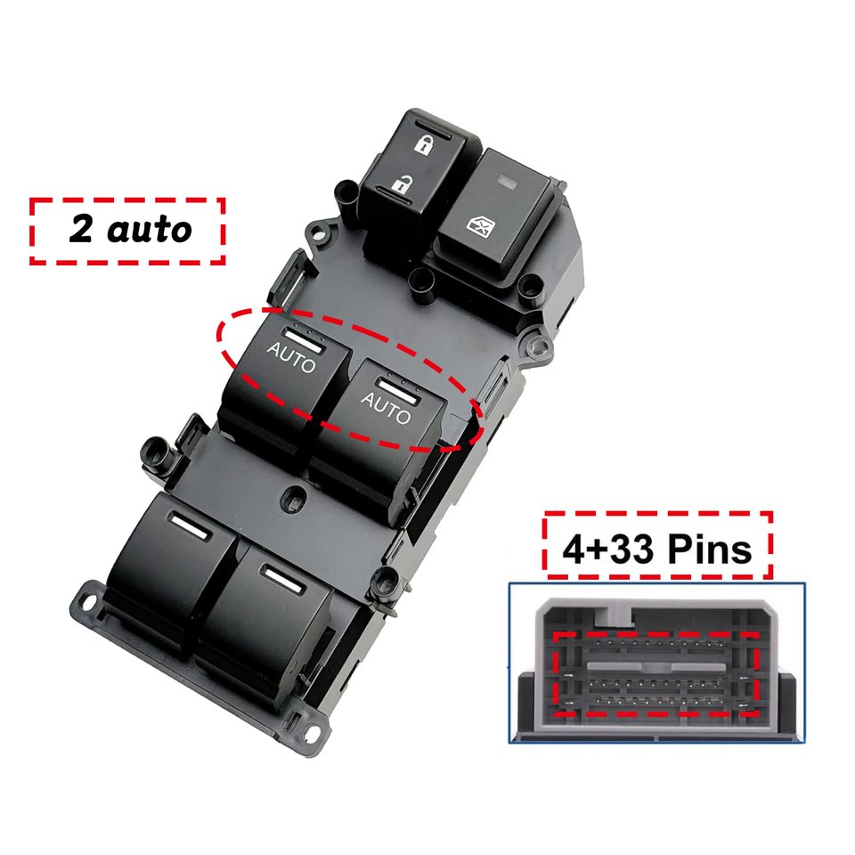 

35750-SZA-A31 главный переключатель окна, кнопка управления питанием для Honda Accord, Pilot 2008 2009 2010 2011 2012 2013 2014 2015
