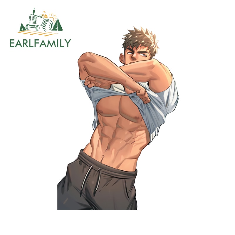 

EARLFAMILY 13 см x 8,9 см для сексуальных красивых геев, мужские виниловые наклейки на автомобиль, наклейки, наклейки для домов на колесах, водостойкие