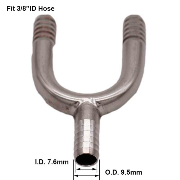 

Штуцер Wye Brew Shark нержавеющая сталь 1/4" 3/8"