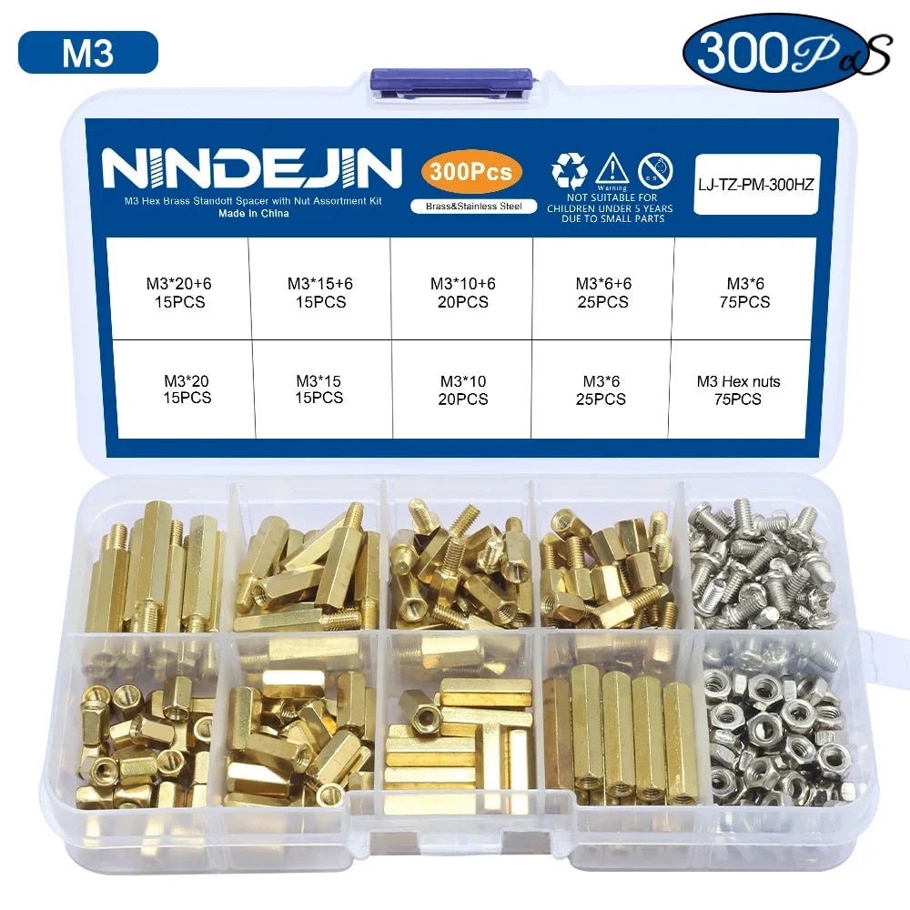 

NINDEJIN набор стоек и винтов из латуни M2.5 M3 M4