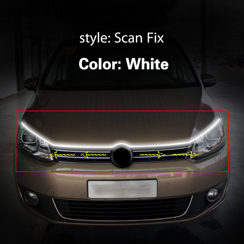 

1 шт. светодиодные для VW Volkswagen Touran 2004-2021, дневные ходовые огни DRL, 12 В, с стартовым сканированием, универсальные автоматические световые полосы, водонепроницаемые