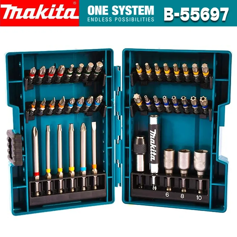 

Makita B-55697 набор цветных бит 43 шт.
