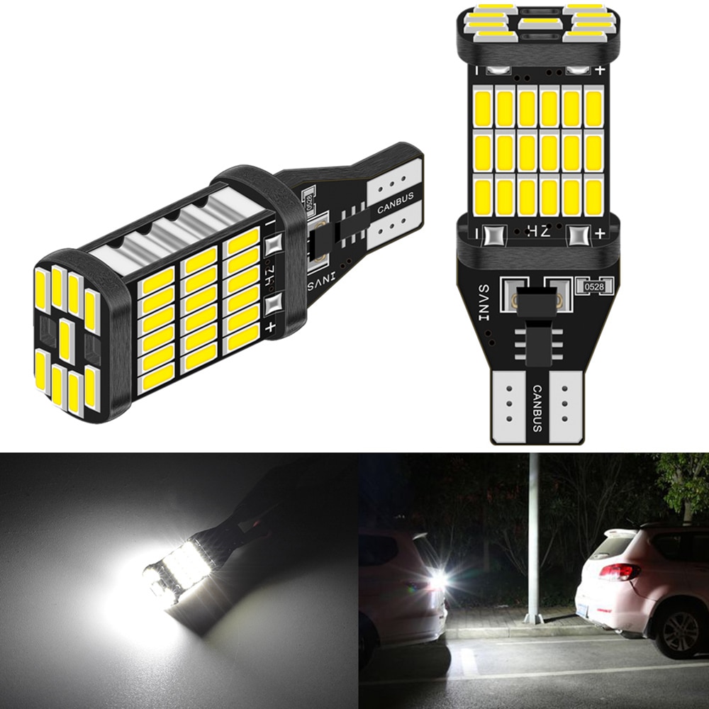

Светодиодные лампы Canbus T15 W16W для Renault Duster Megane 2 3 Logan Clio 4 Captur Scenic T16, 2 шт.