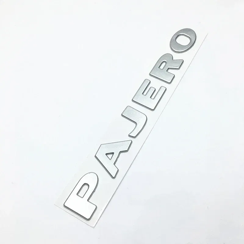 

1 шт. 3D серебро, золото, мягкий пластик Pajero, буквенное АБС-эмблема, значок, наклейка на кузов автомобиля, боковой логотип, наклейка