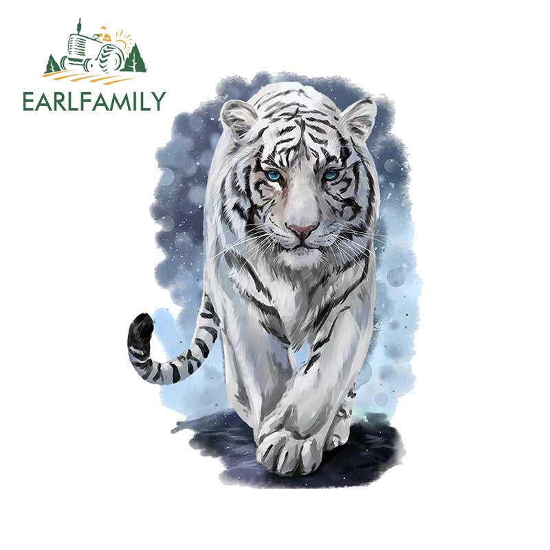 

EARLFAMILY 13 см x 9,2 см для Тигра, индивидуальные наклейки, устойчивые к царапинам, бампер, фургон, Декор, Стайлинг автомобиля